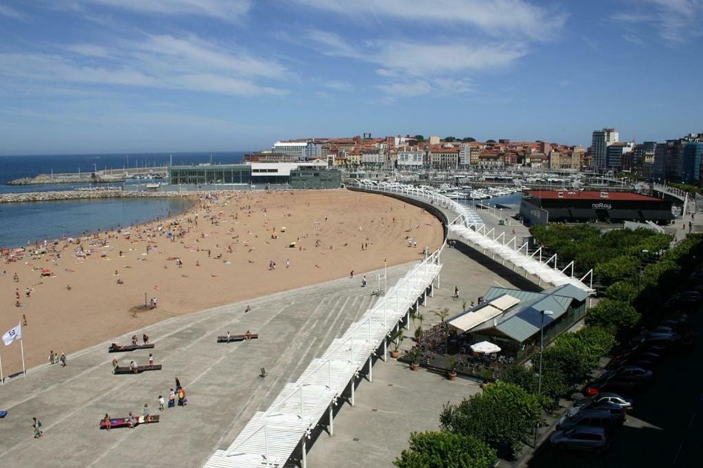 Primera Linea Playa+Parking Gratis Gijón Extérieur photo